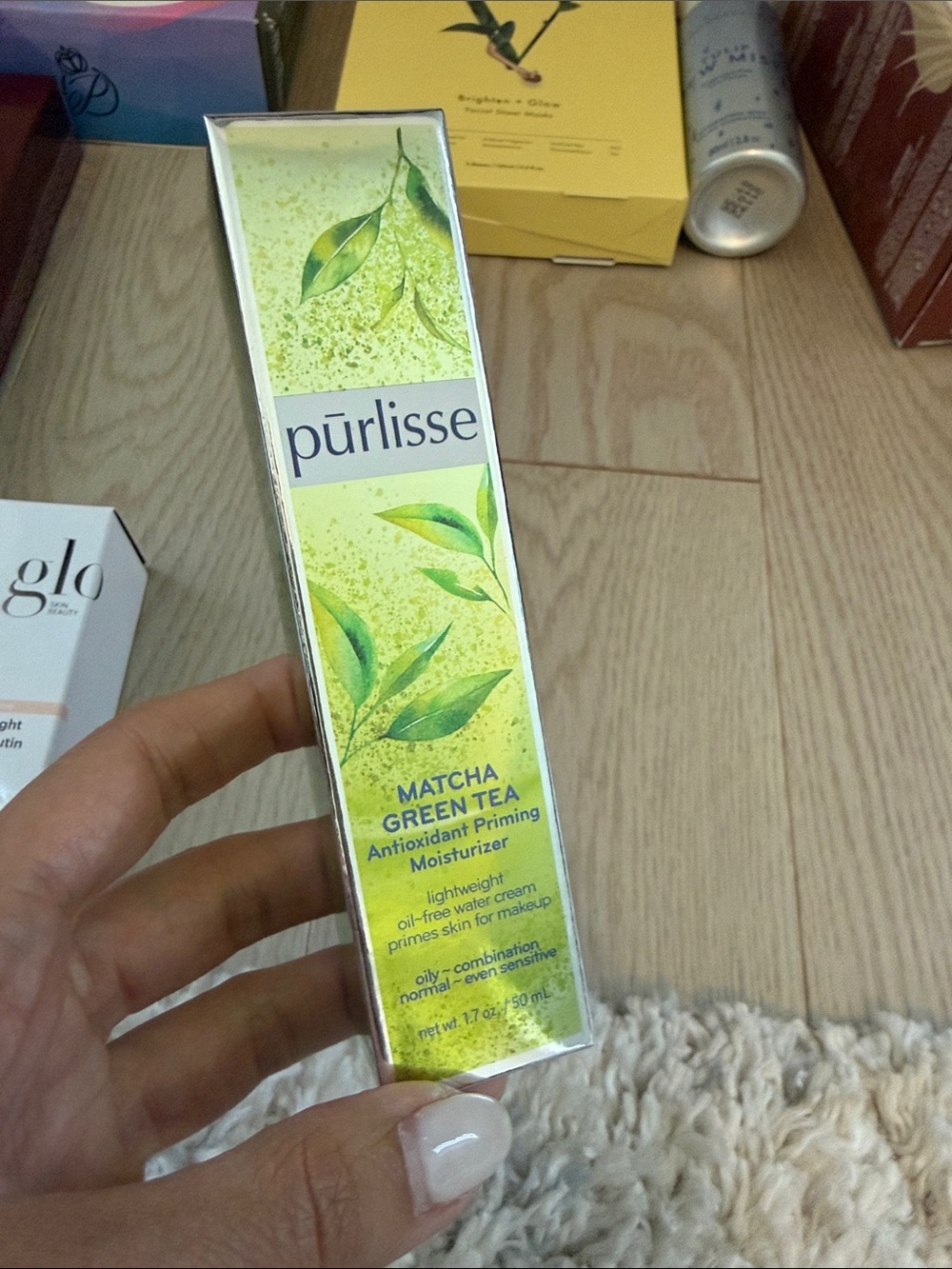 purlisse Matcha Green Tea Moisturizer - Green, White